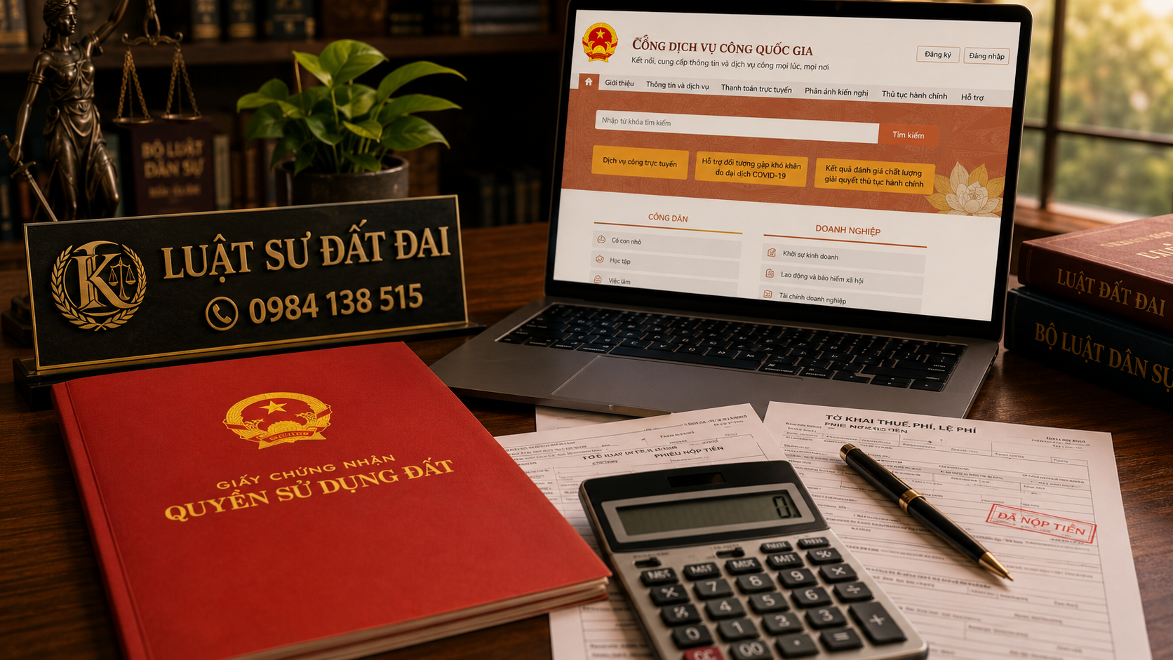 Đóng thuế đất ở đâu