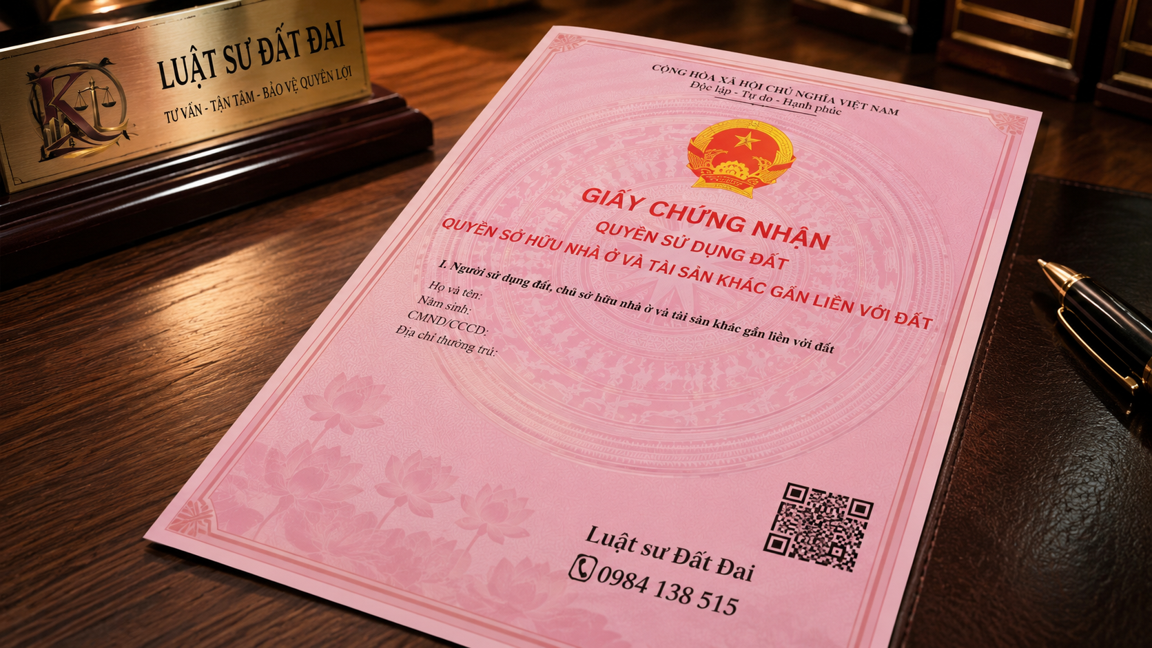 Giấy chứng nhận quyền sử dụng đất mẫu mới