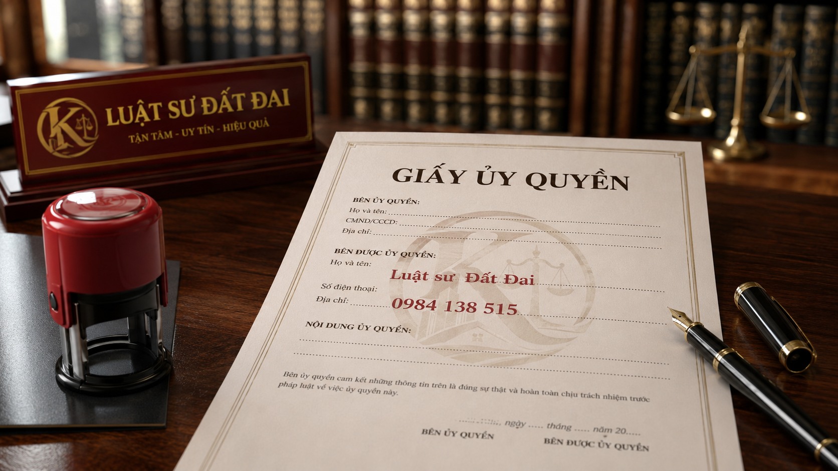 Giấy ủy quyền sử dụng đất