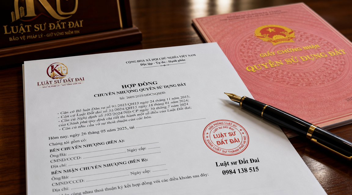 Hợp đồng mua bán đất và chuyển nhượng quyền sử dụng đất