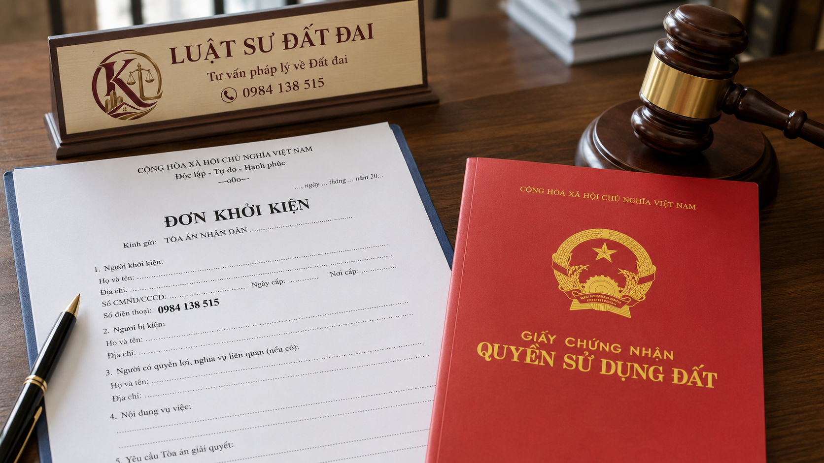 Mẫu đơn khởi kiện lấn chiếm đất đai