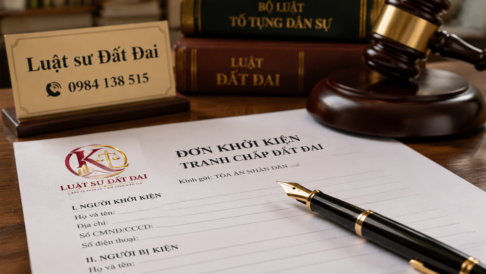 Mẫu đơn kiện tranh chấp đất đai