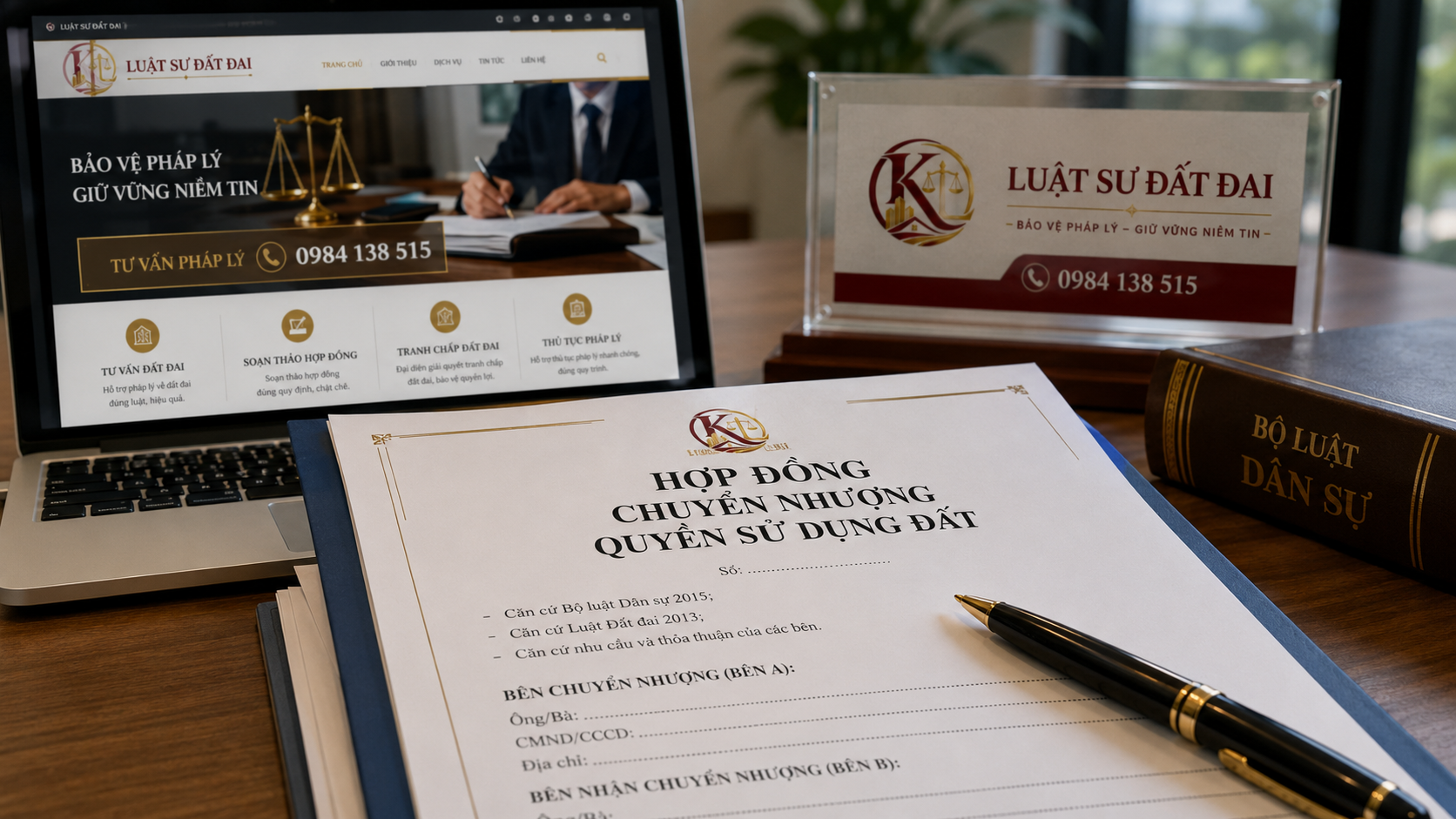 Mẫu hợp đồng chuyển nhượng quyền sử dụng đất