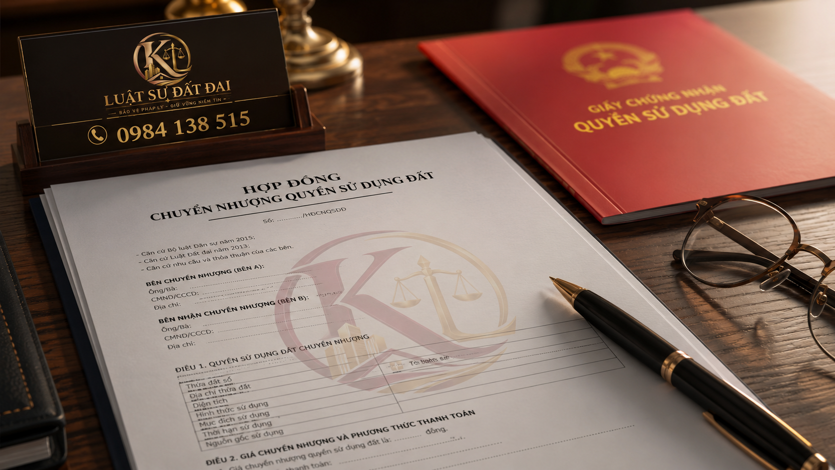 Mẫu hợp đồng chuyển nhượng quyền sử dụng đất chuẩn 2026