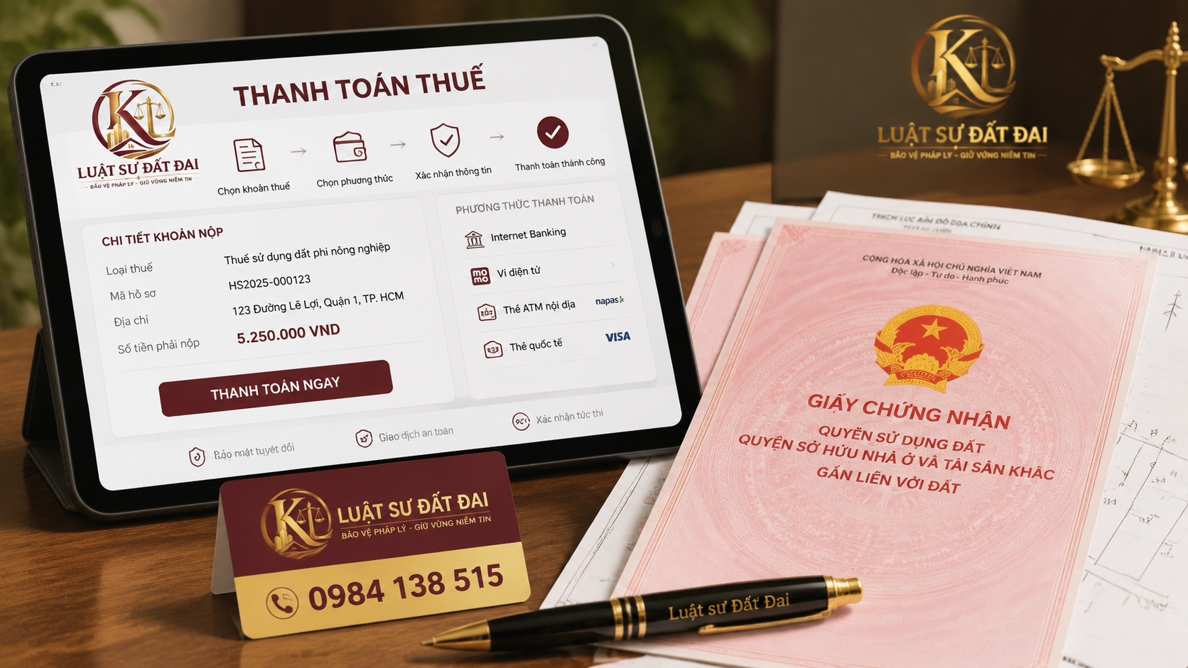 Thủ tục đóng thuế đất hàng năm