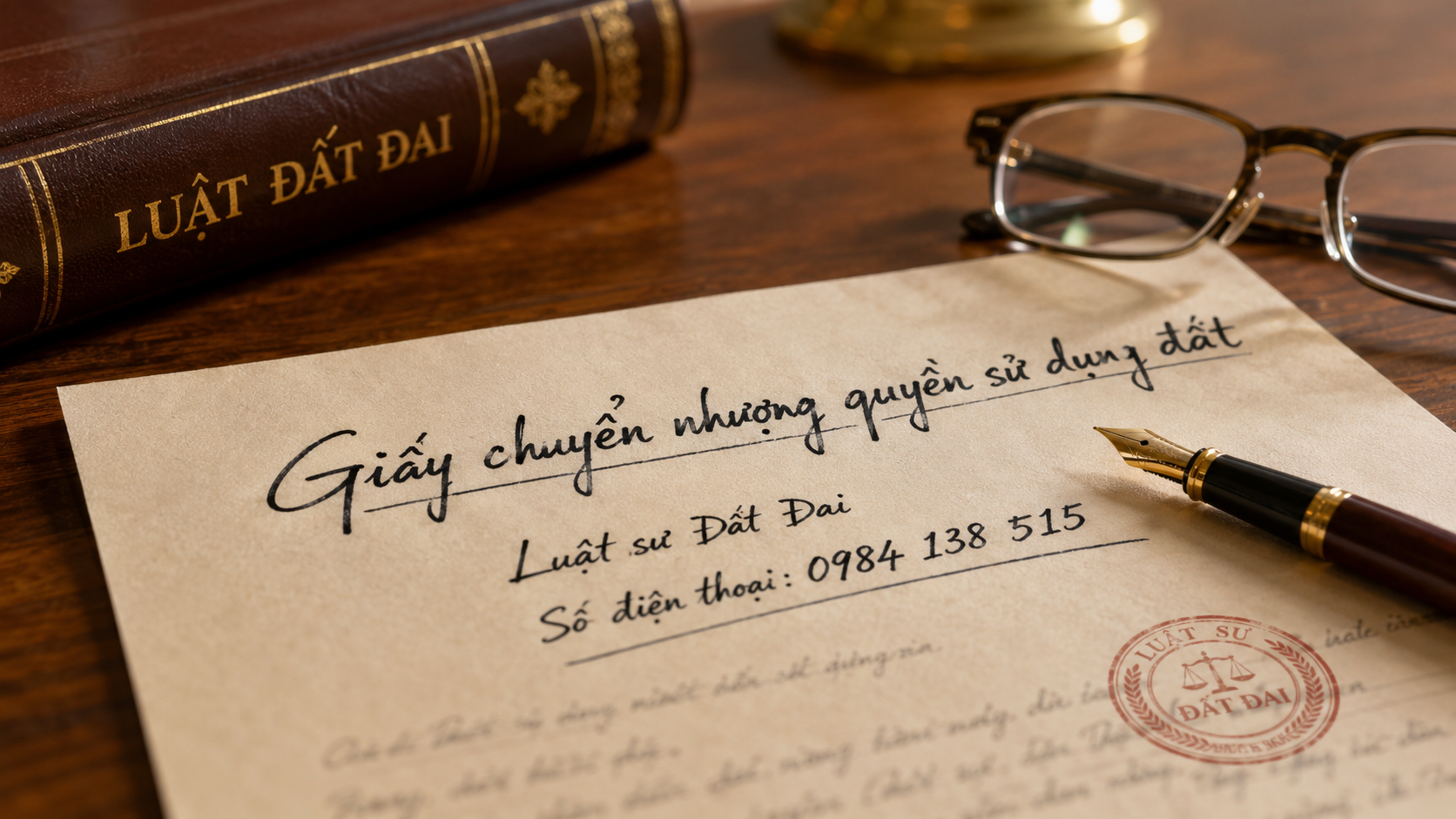 Mẫu giấy chuyển nhượng đất nông nghiệp viết tay