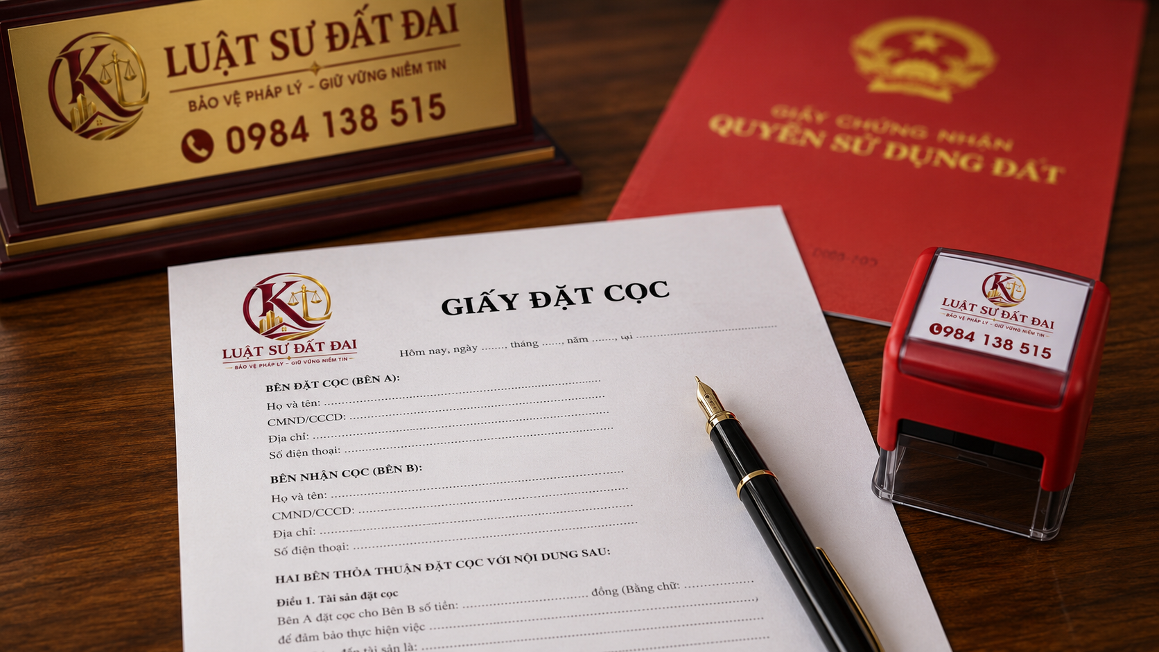 Mẫu giấy đặt cọc mua đất bảo vệ quyền lợi người mua