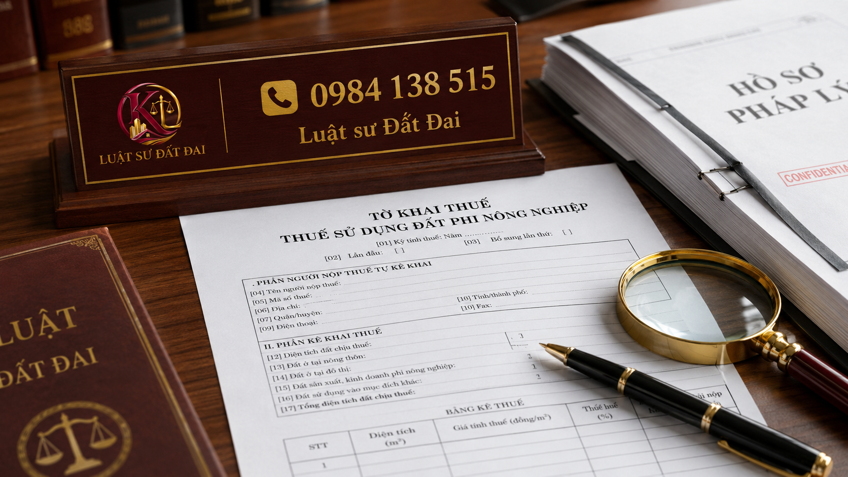 Mẫu tờ khai thuế sử dụng đất phi nông nghiệp